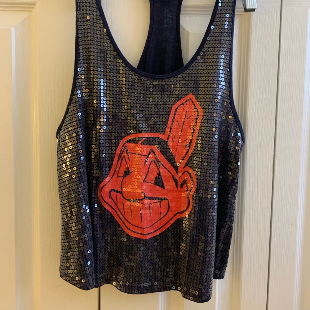 Sequin Cleveland Indians tank